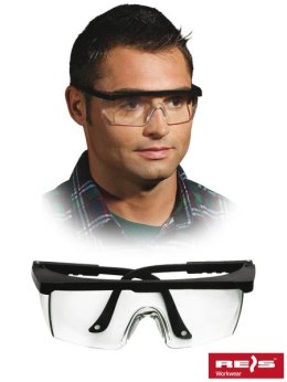 Reis GOG-FRAMEB okulary ochronne przezroczyste przeciwodpryskowe tanie