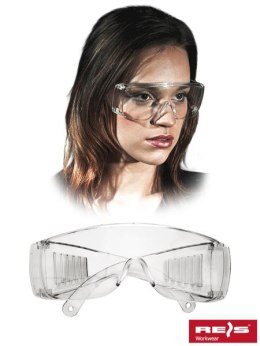 Reis GOG-ICE okulary ochronne przeciwodpryskowe przezroczyste tanie
