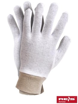 Reis RWKSB tanie rękawiczki robocze bawełniane ze ściągaczem wkład do rękawic