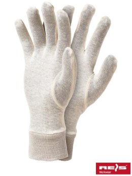 Reis RWKS tanie rękawice robocze bawełniane ze ściągaczem - wkład do rękawic