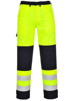 Portwest Multi-Norm FR62 spodnie robocze do pasa trudnopalne ostrzegawcze spawalnicze