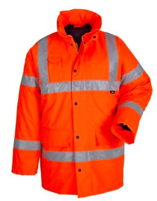 pomarańczowa kurtka odblaskowa ostrzegawcza ocieplan adla drogowców budowlańców