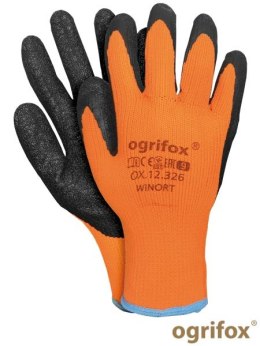 OX.12.326 OX-WINORT Ogrifox Reis tanie rękawice robocze ocieplane powlekane lateksem