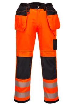 Portwest T501 Vision spodnie robocze do pasa ostrzegawcze
