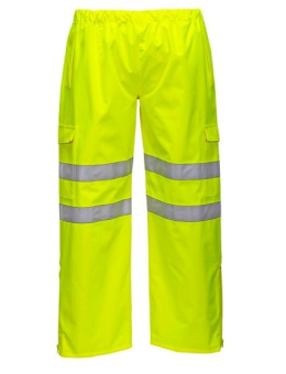 Portwest S597 PWR spodnie robocze do pasa ostrzegawcze oddychające wodoodporne żółte