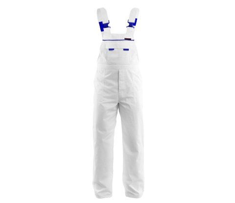 Polstar Max-Popular spodnie robocze ogrodniczki ochronne białe