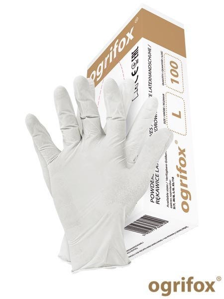 OGRIFOX OX-LAT tanie rękawiczki lateksowe jednorazowe