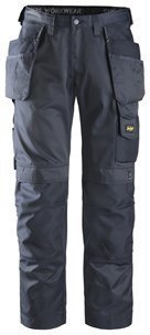 Snickers Workwear 3212 DuraTwill spodnie robocze do pasa z workami kieszeniowymi granatowe