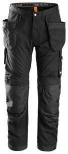 Snickers Workwear 6201 AllroundWork spodnie robocze do pasa z workami kieszeniowymi czarne