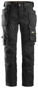 Snickers Workwear 6241 Stretch AllroundWork spodnie robocze do pasa z workami kieszeniowymi czarne
