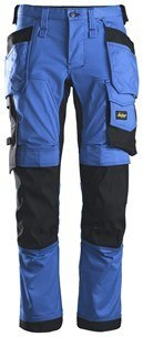 Snickers Workwear 6241 Stretch AllroundWork spodnie robocze do pasa z workami kieszeniowymi niebiesko-czarne