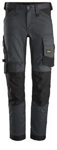 Snickers Workwear 6341 AllroundWork spodnie robocze do pasa grafitowo-czarne