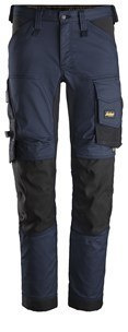 Snickers Workwear 6341 AllroundWork spodnie robocze do pasa granatowo-czarne