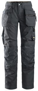Snickers Workwear 6701 AllroundWork+ spodnie robocze do pasa damskie grafitowo-czarne