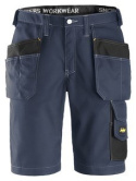 Snickers Workwear 3023 Rip-Stop krótkie spodnie robocze z workami kieszeniowymi granatowo-czarne