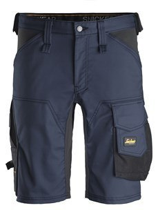 Snickers Workwear 6143 Stretch AllroundWork spodnie robocze krótkie granatowo-czarne