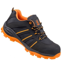 Urgent 261 OB buty robocze sportowe lekkie bez podnoska czarno-pomarańczowe