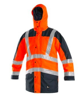 CXS Canis London kurtka robocza ostrzegawcza ocieplana 5w1 wodoodporna oddychająca pomarańczowa
