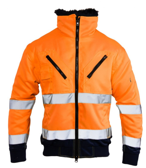 Polstar Benefit HI-VI Bomber 3w1 odblaskowa kurtka robocza- ochronna odzież ocieplana pomarańczowa