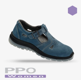 Buty robocze damskie PPO 251W S1 szare sandały robocze