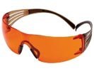 3M SecureFit™ 406 pomarańczowe okulary ochronne przeciwodpryskowe nieparujące 3M-OO-SF406