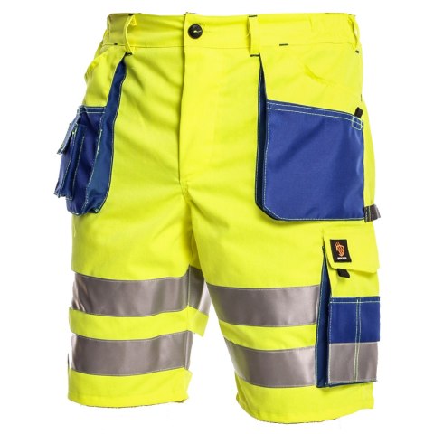 Procera Proman 260 spodnie robocze krótkie odblaskowe HV żółte