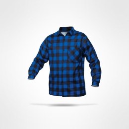 Sara Workwear koszula flanelowa 170gr niebieska