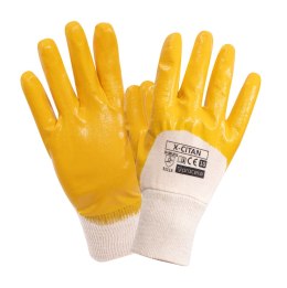 PROCERA X-CITAN żółte rękawice robocze powlekane nitrylem olejoodporne