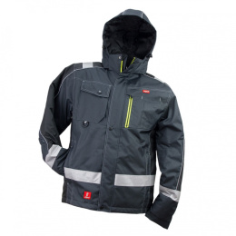 Urgent GL-8369 GREY kurtka robocza ocieplana odblaskowa szara - odzież ochronna zimowa