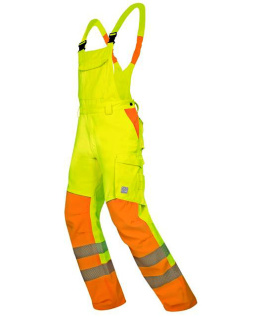 ARDON SIGNAL H5919 spodnie ogrodniczki ostrzegawcze żółto-pomarańczowe long