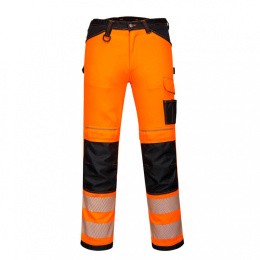 spodnie robocze do pasa damskie ostrzegawcze PW385 Portwest pomarańczowe