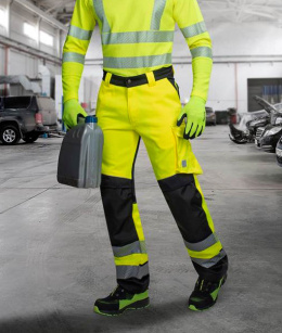 ARDON H5933 SIGNAL spodnie robocze odblaskowe żółto-czarne LONG na WYSOKI  wzrost