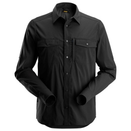 koszula robocza LiteWork 8521 Snickers Workwear czarna