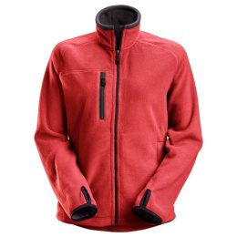kurtka polarowa damska POLARTEC® AllroundWork 8027 Snickers Workwear czerwona