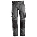 spodnie robocze do pasa AllroundWork 6351 Snikers Workwear czarno-szare