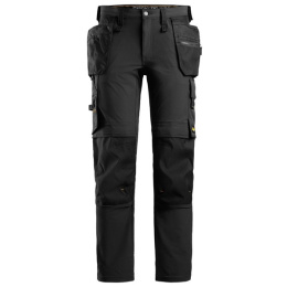 spodnie robocze do pasa AllroundWork Full Stretch 6271 Snickers Workwear czarne