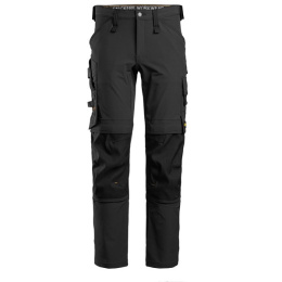 spodnie robocze do pasa AllroundWork Full Stretch 6371 Snickers Workwear czarne