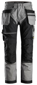 spodnie robocze do pasa Canvas+ RuffWork+ 6214 Snickers Workwear szaro-czarne