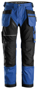 spodnie robocze do pasa Canvas+ RuffWork+ 6214 Snickers Workwear niebiesko-czarne