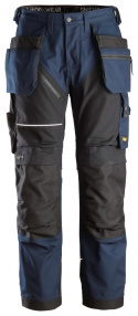 spodnie robocze do pasa Canvas+ RuffWork+ 6214 Snickers Workwear granatowo-czarne