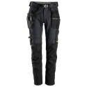 spodnie robocze do pasa FlexiWork+ 6972 Snickers Workwear szaro-czarne