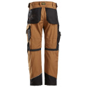 Snickers Workwear RuffWork 6314 spodnie do pasa brązowo-czarne