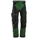 spodnie robocze do pasa RuffWork 6314 Snickers Workwear zielono-czarne