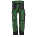 Snickers Workwear RuffWork 6314 spodnie do pasa zielono-czarne