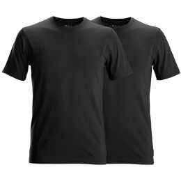 t-shirt roboczy elastyczny- zestaw 2szt. 2529 Snickers Workwear czarny
