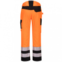 Portwest PW241 spodnie robocze do pasa serwisowe ostrzegawcze PW2 pomarańczowo-czarne