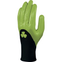 rękawice robocze powlekane nitrylem DPVE715 Delta Plus czarno-zielone