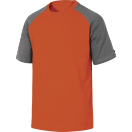 t-shirt robocze 100% bawełna GENOA Delta Plus szaro-pomarańczowa