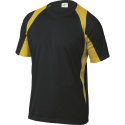 t-shirt roboczy BALI Delta Plus czarno-żółty