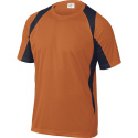 t-shirt roboczy BALI Delta Plus pomarańczowo-granatowy